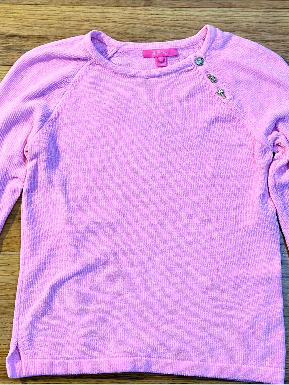 Lilly Pulitzer Large ‘Pippin Sweater’ in ‘Mandevilla Baby Pink’ NEW WITHOUT TAGS